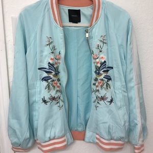 Embroidered Bomber Jacket